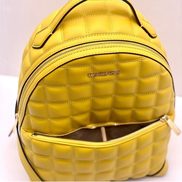 Michael Kors Yellow Quilted Backpack main image 4